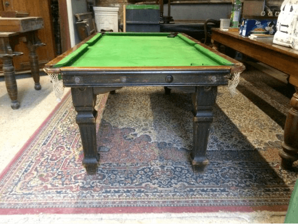 Antique Convertible Snooker Table Diner from Riley